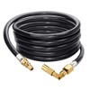 Eazy2hD 12FT RV Propane Hose with Blackstone Elbow Adapter, Low