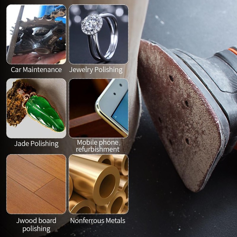 25 Pcs Sandpaper for Electric Sander - 5 Hole Detail