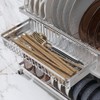 MINGFANITY Sturdy 304 Stainless Steel Utensil Drying Rack Basket, Utensil