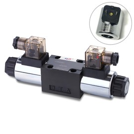 Directional Control Valve, 4W Replacement Hydraulic Directional Control Solenoid Valve (Size 6, 12V DC, E Spool)