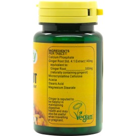 Ginger Root 550mg : Digestive and Joint Health Supplement : 60 Tablets