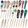 30 Pcs Acrylic Resin Barrettes, Cridoz Barrettes and Hair Clips