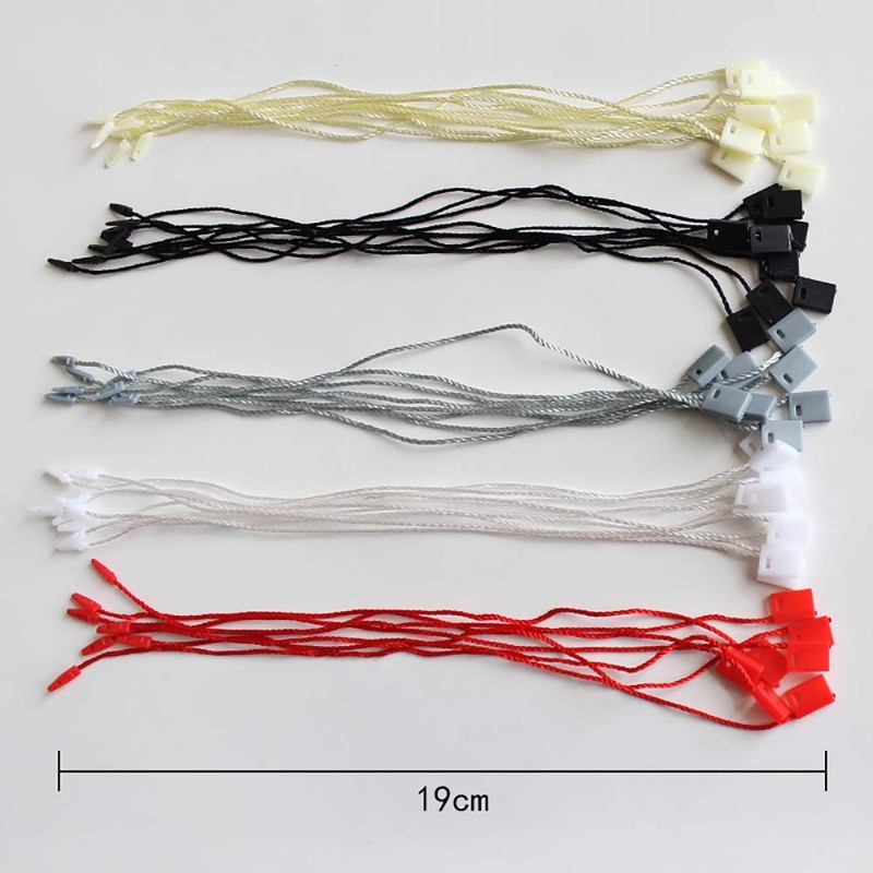 1000 PCS Hang Tag String Snap Lock Pin Loop Tie