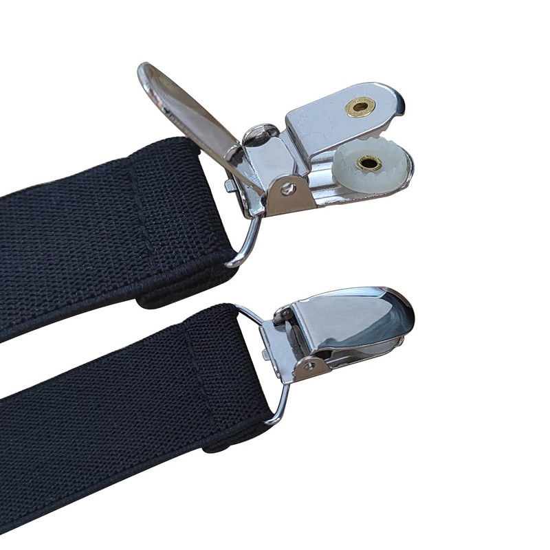 WannGe Mens Shirt Stays Adjustable Elastic Y-Style Garter Straps Socks