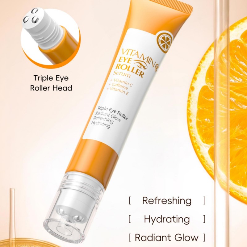 Vitamin C Eye Roller Serum for Dark Circles & Puffiness,Eye