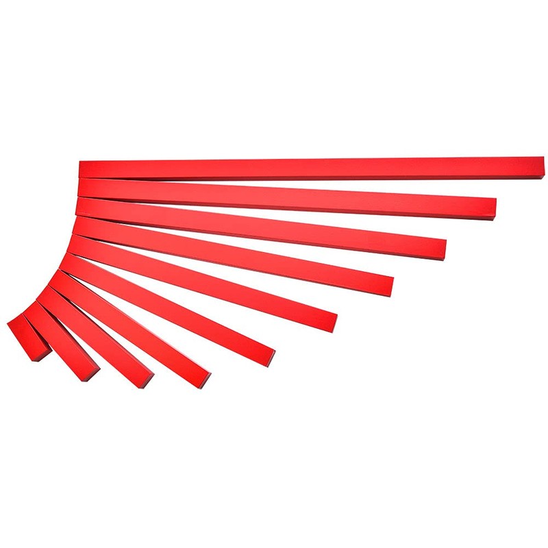Kghios Montessori Long Red Rods Montessori Sensorial Toys Material for