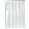 iDesign EVA Plastic Shower Liner for Master, Guest, Kid's Bathroom,