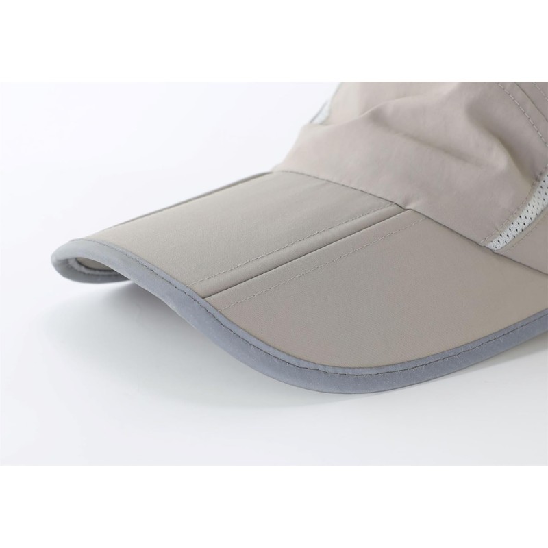 Connectyle Folding Mesh Sports Cap, Reflective, Striped, Breathable, Runner Cap,