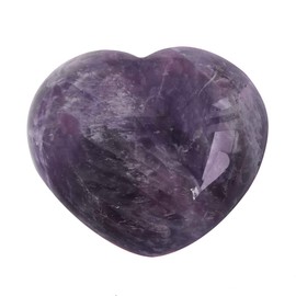 Loveliome Synthesis Opalite Heart Love Chakra Stone,Polished Palm Crystals and Healing Stone (2.17 Inch)