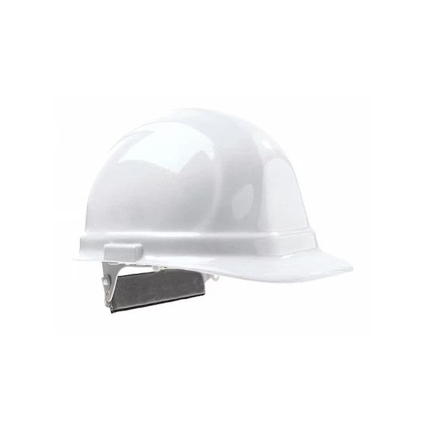 REFRIGIWEAR 0054RWHTOSA Hard Hat, Polyethylene, White