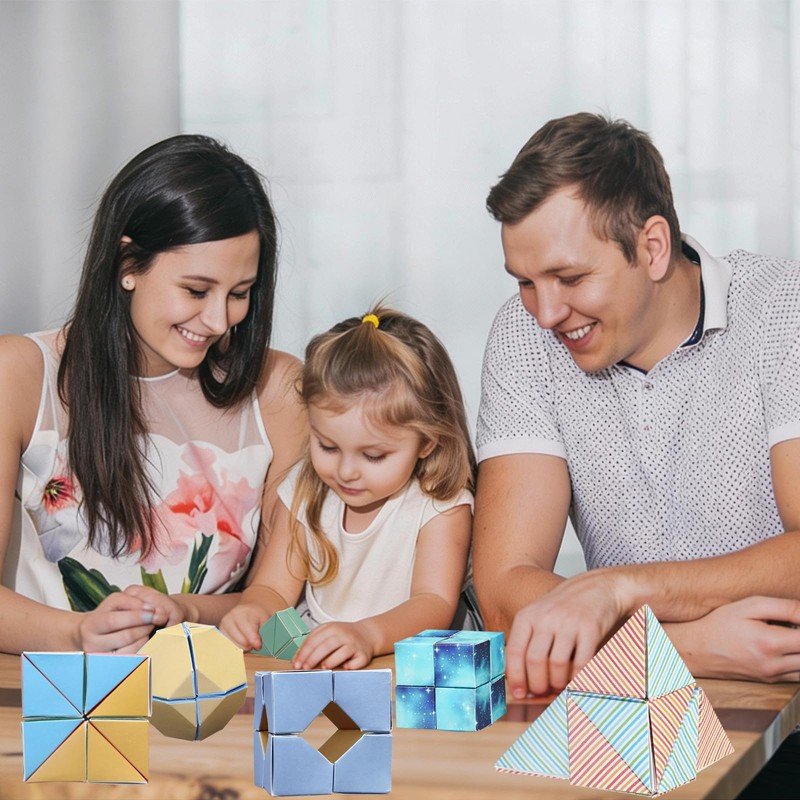 Foraineleyo 3D Paper Folding STEM Toys for Kids, Hands-On Math