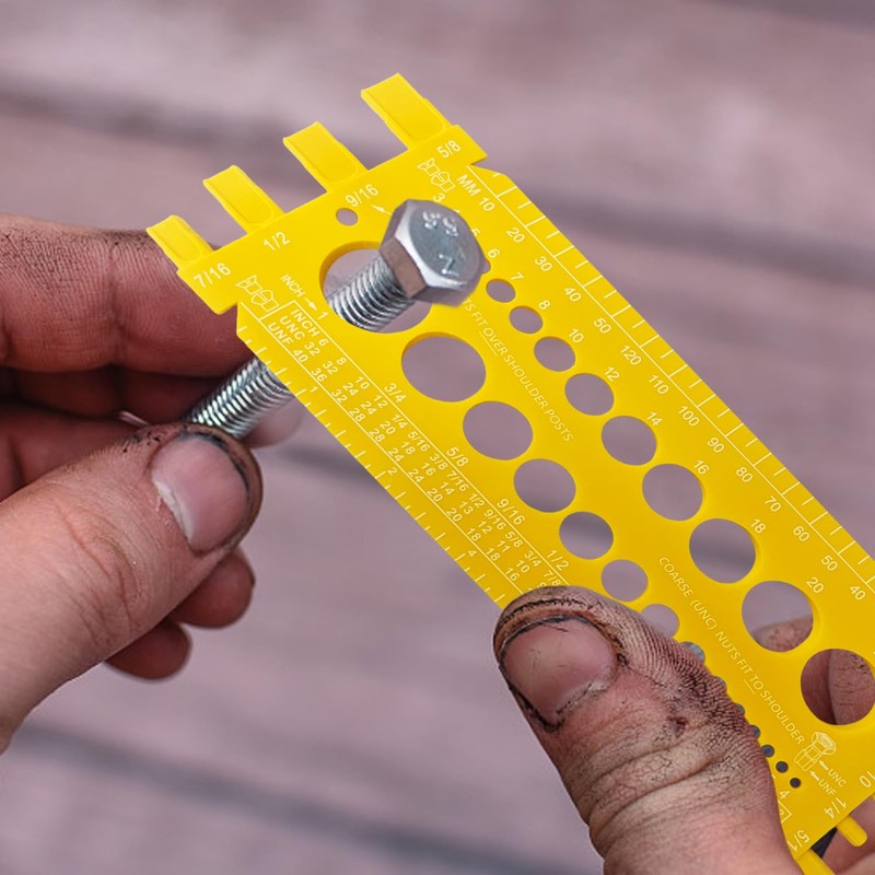 1 Piece Screw Measurer, Nut Screw Measuring Ruler, Screw Gauge,