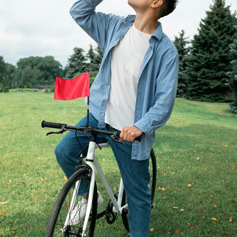 Gadpiparty Bicycle Handlebar Flagpole, Pack of 6, Plastic Flag Holder