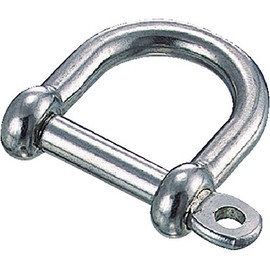 Trusco Nakayama TNS-5W(P) Wide Screw Shackle, Stainless Steel, Wire Diameter 0.2 x Opening 1.0 inches (5 x 25 mm), Wide