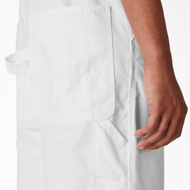 Dickies mens Painters Bib overalls and coveralls workwear apparel, White, 38W x 30L US