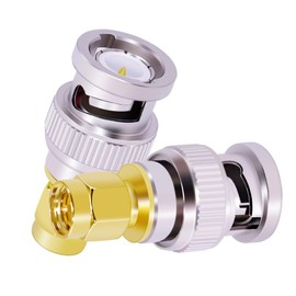 CNARIO 2PCS SMA to BNC Coaxial Adapter SMA Male to BNC Male Coax Connectors for SDR, Handheld Radios, Scanner, Walkie Talkie, Coaxial Adapter