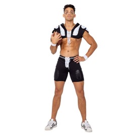 Roma Costume 3 Piece Men's Football Touchdown Hunk - Medium