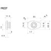 Rizoma – FR237B/271: Adaptor Front and Rear Indicators in Nummernschildhalter