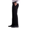 J.M. Haggar Men's Sharkskin Superflex Waist Straight Fit Dress Pant,