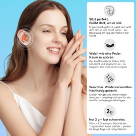 Lärmschutz Ohrstöpsel 3er-Set – Silikon Ohrstöpsel – Bis zu 35dB Geräuschreduzierung, ideal zum Schlafen, Lernen, Reisen – Mit Aufbewahrungsbox (Schwarz, Hellblau, Grün, M)