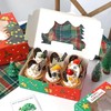 24 Pack Huge Christmas Cookie Boxes with Window, 24x15.5x7.5cm Large