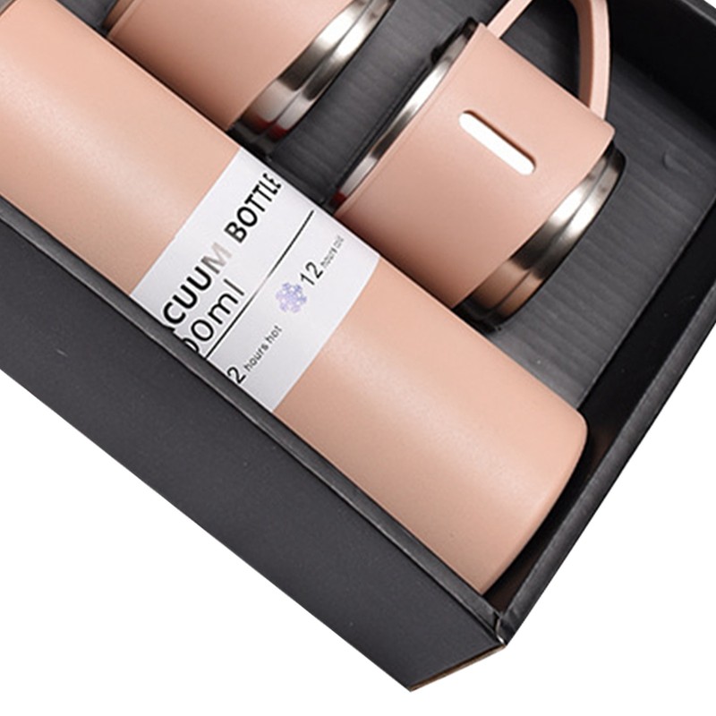 Vacuum Flasks Set Stainless Steel with Handle Portable Insulated Cup
