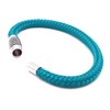 Bracelet "Aqua" made of colour-intensive paracord sailing rope with black