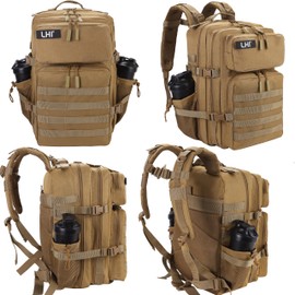 LHI Military Tactical Backpack for Men and Women 45L Army 3 Days Assault Pack Bag Large Rucksack with Molle System