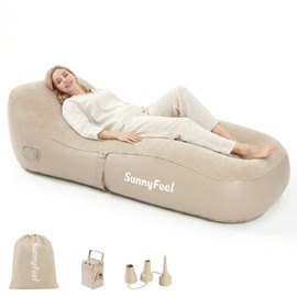 SUNNYFEEL Inflatable Lounge Chair with Built-in Pump