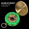 1 Piece Metal Compass 1 Piece Lanyard Pure Copper Flip
