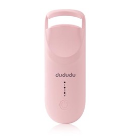 DUDUDU Rizador de pestañas calentado, mini rizador eléctrico de pestañas calentado portátil de tamaño de viaje, temperatura ajustable de 2 niveles y recarga tipo C, 10S Heat 3S Style 24H Lift para