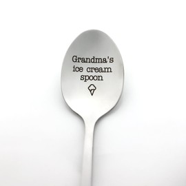 Cenrren Grandma Gifts Nana Gift Grandma's Ice Cream Spoon Christmas Birthday Gifts for Grandma Grandmother Nana Mothers Day Gift Thanksgiving Gift Grandma Gifts from Grandkids, Spo388