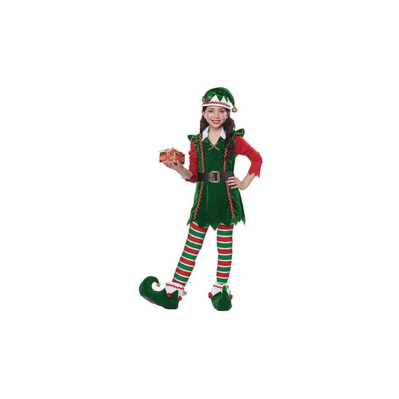 Child Festive Elf Costume Large