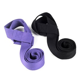 CORHAD Yoga Mat Carrying Strap Adjustable Cotton Sling for Exercise Mat Hands Transport Black