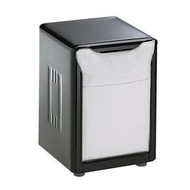San Jamar H985BK Tabletop Napkin Dispenser, Low Fold, 3 3/4 x 4 x 5 1/2, Capacity: 150, Black