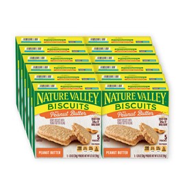 Nature Valley Biscuits with Peanut Butter, 5ct , 675 oz (Pack of 12)
