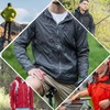 LeeHanTon Classic Waterproof Running Jacket Wth Hood for Men Lightweight