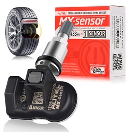 Autel TPMS Sensor MX-Sensor, 315MHz + 433MHz Dual Frequency Tire Replacement Sensor for All Cars, Same as OE Sensor, 100% Cloneable Pressure Monitor System Sensor (Metal Valve, Press-in, 1PCS)