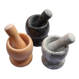 Mortero Molcajete Con Maja Tipo Mármol