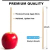 150 pcs Thick Candy Apple Sticks,Caramel Apple Sticks,5.5 Inch Long,