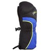 HEAD JR BOY'S SNOW SKI MITTEN GLOVE (BLACK/BLUE/RAVE GREEN, XS)