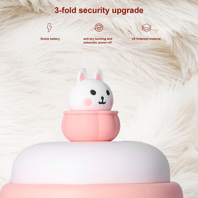 Humidifier Pink Milk Tea Cup Humidifier Small Desktop Bedroom Bedside