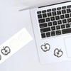 Azeeda 4 x 'Sliced Apple' White Premium Vinyl Decal Stickers