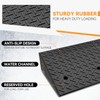 Auto Dynasty Rubber Curb Ramps, 6.3" Lift Height Curbside Driveway