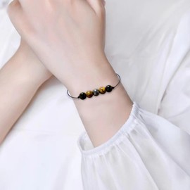 Healing Crystal Bracelet for Women Amethyst Anxiety Bracelets Empath Protection Bracelet Crystals and Healing Stones Jewelry Gifts