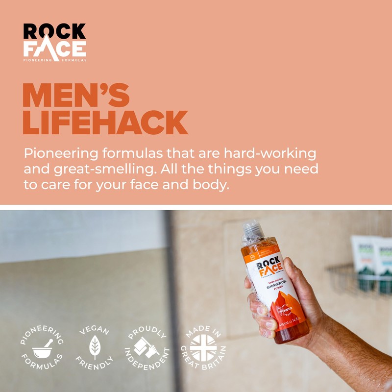 Rock Face Power Shower Gel 410ml | All in One