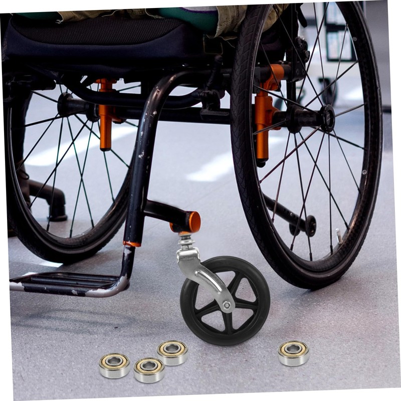 KOMBIUDA 4pcs Wheelchair Caster Wheel Bearings 608zz Small Ball Bearings