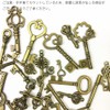 YINKE 120 PCS Antique Skeleton Key Charms DIY Golden Beauty