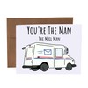 Funny Postal Worker Thank You Card | You're The Man