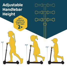 Lifemaster Kids Scooter – Children and Toddler 3 Wheel Kick Scooter – LED Wheel Lights Illuminate When Rolling– Adjustable Handlebar – Indoor and Outdoor Pink